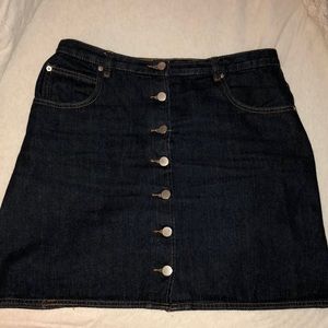 Asos Button Jean Skirt - size US 10/ UK 14